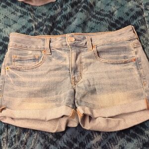 American Eagle Light Blue Jean Shorts